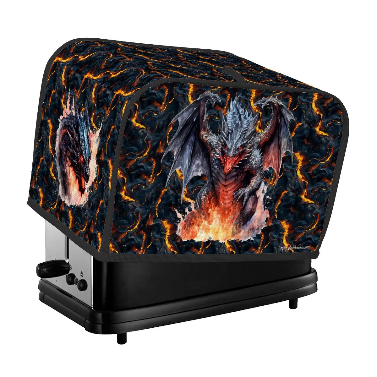 Fire Dragon on Lava, 2 Slice Toaster Cover