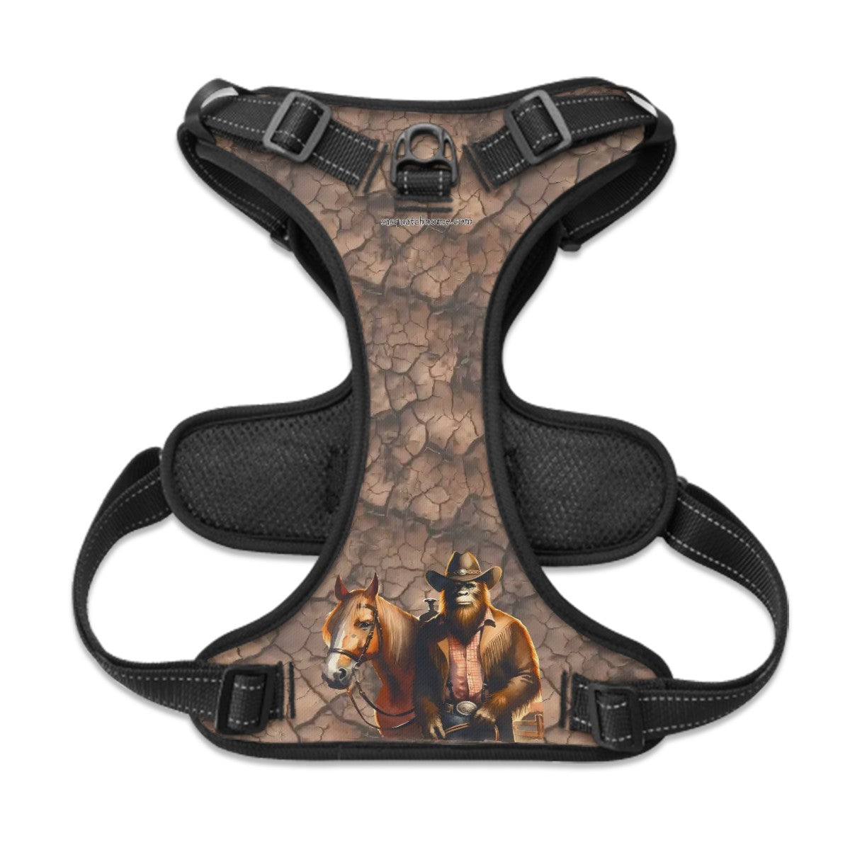 Cowboy Bigfoot, Sasquatch Oxford Fabric Dog Harness