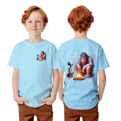 Bigfoot Sasquatch Designs, Kid’s Double Sided Gildan 5000B T Shirt