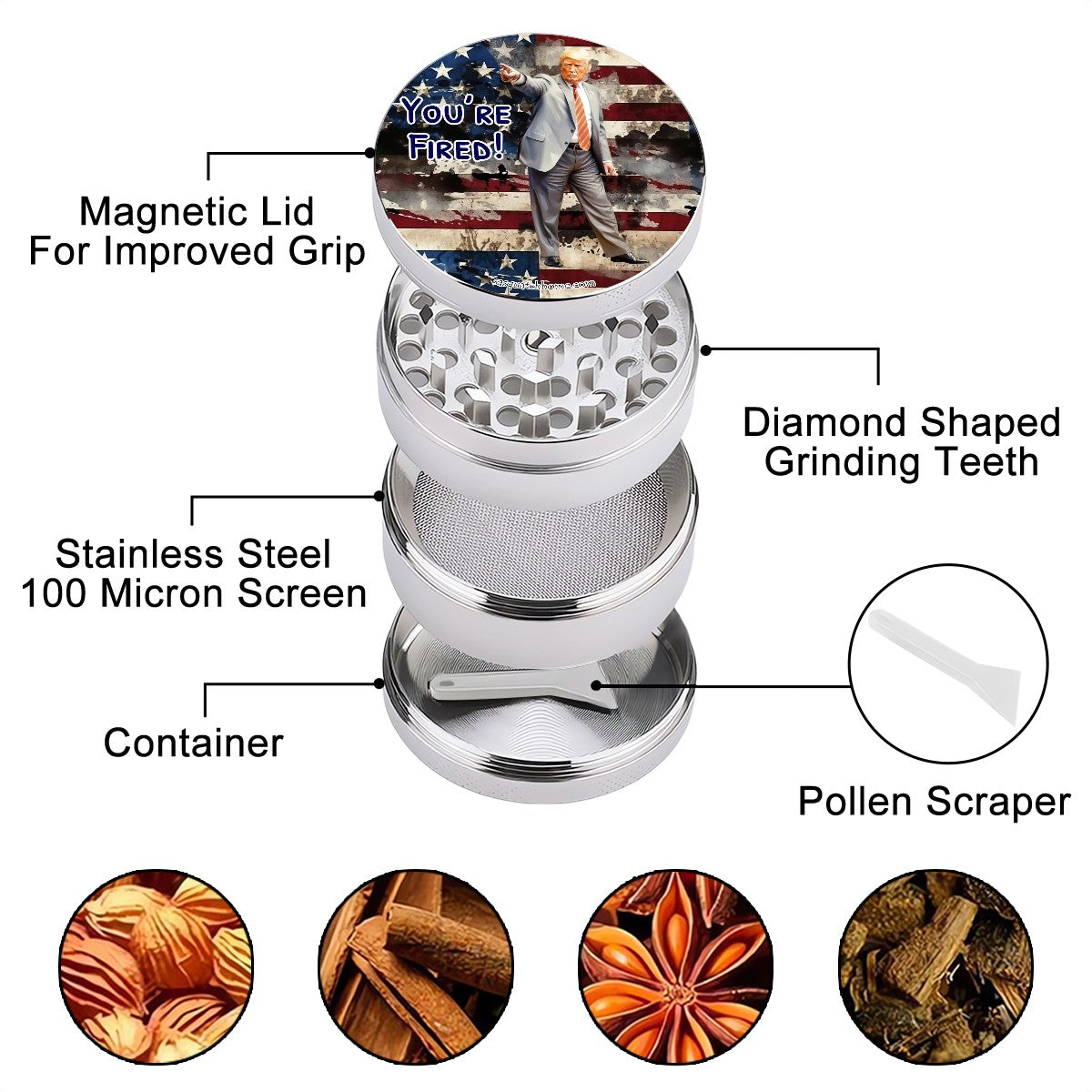 Donald Trump, "You're Fired" Herb Grinder