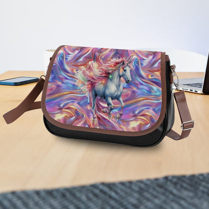 Unicorn, Leather Shoulder Bag / Purse