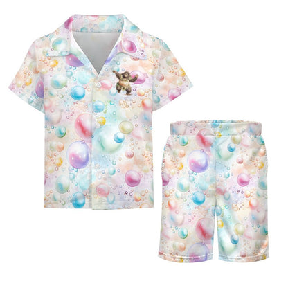 Children's Bubbles Bigfoot Dancing Casual Beach Outfit A27TZ (All-Over Printing)