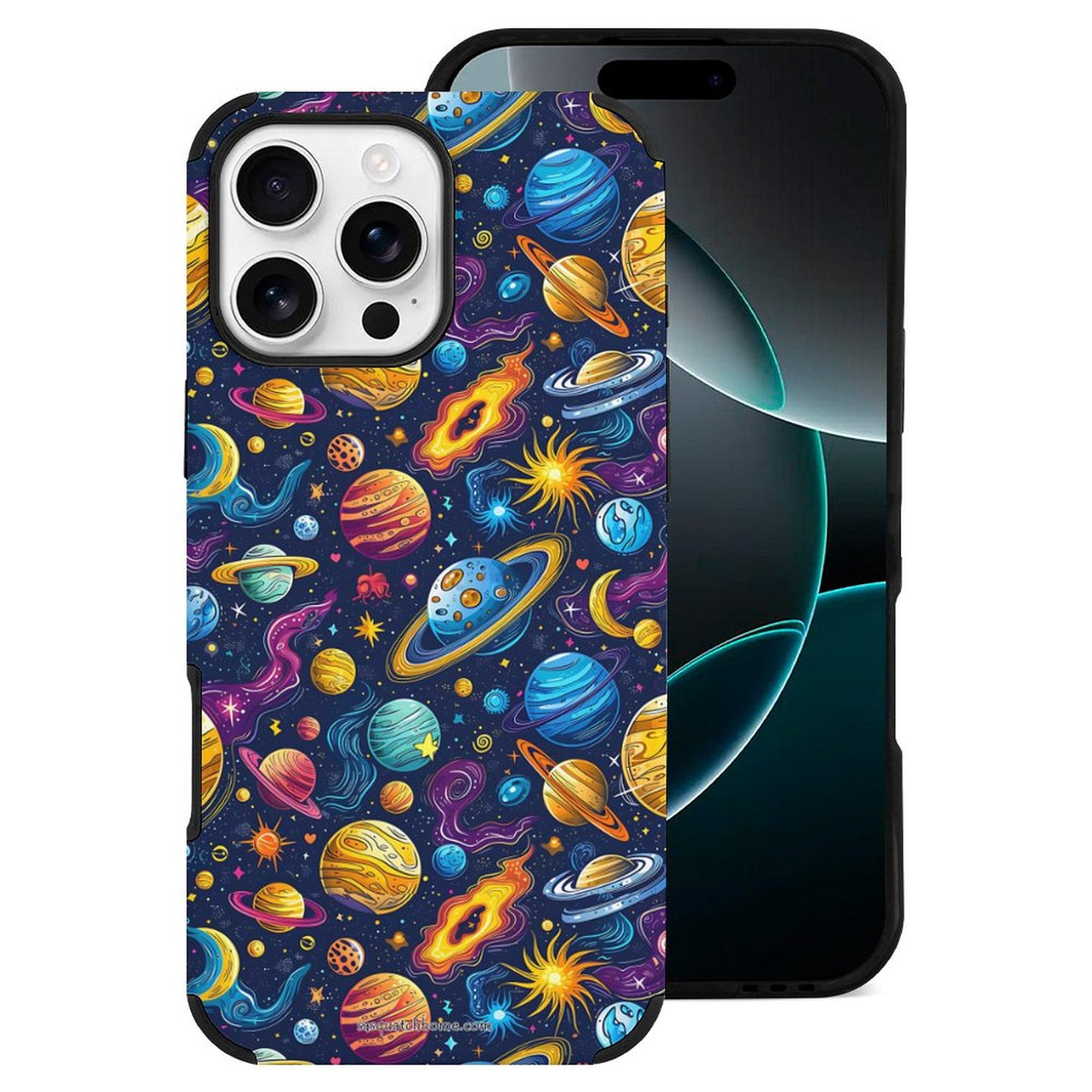 12 Galaxy Outer Space Designs, Microfiber iPhone 16 Cases