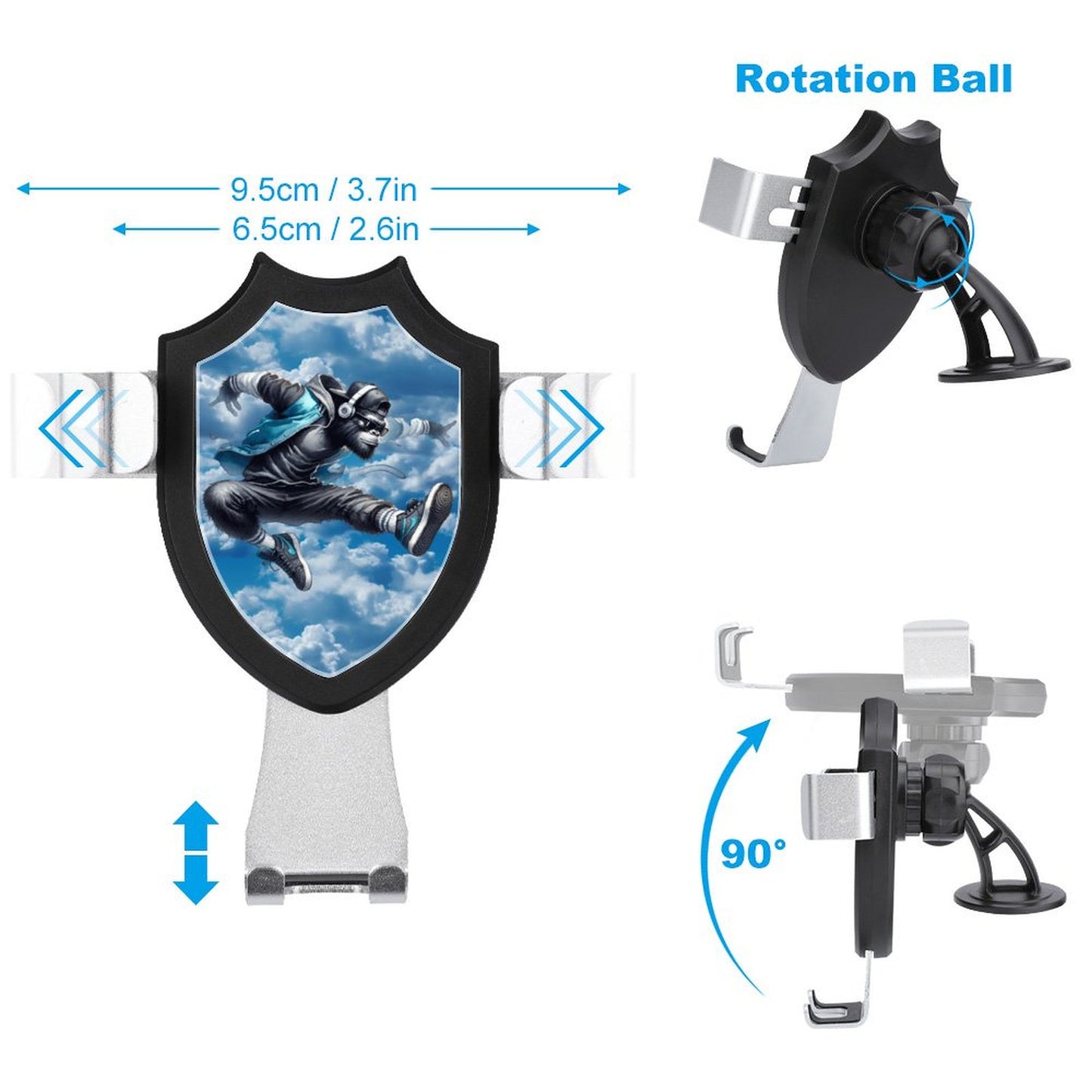 Bigfoot / Sasquatch Jump Car Mount Mobile Phone Holder