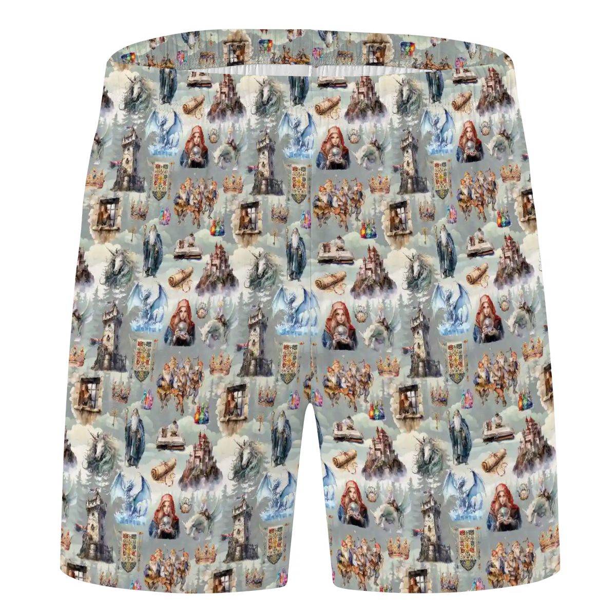 10 Cool Misc Designs, Men’s Polyester, pocketed, pajama Shorts