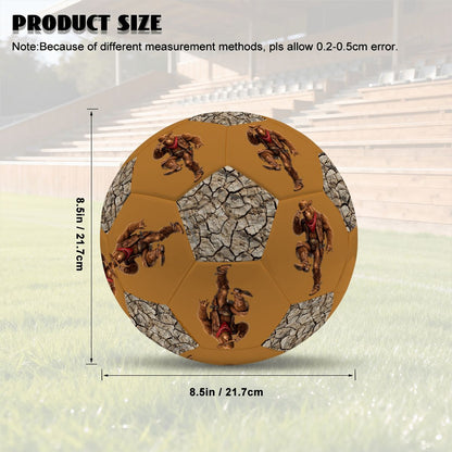 8.5 Inch Training Soccer Ball, Cowboy Sasquatch Bigfoot