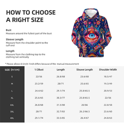 Psychedelic Eyeball Zip Up Hoodie