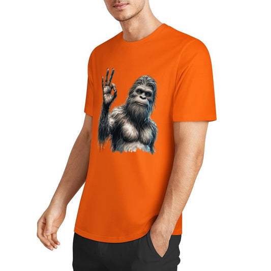 Bigfoot - Sasquatch "Ok" Short Sleeve Cotton T-Shirt