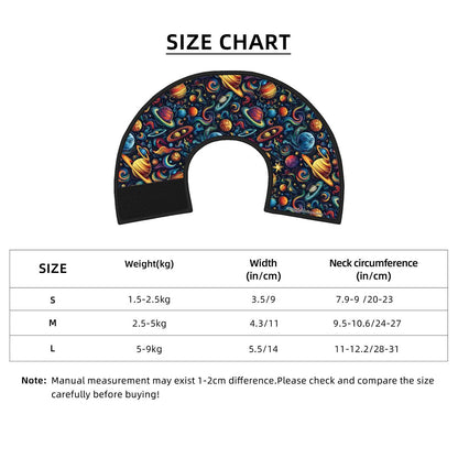 12 Outer Space Designs, Pet Elizabethan, Pet Medical Collar