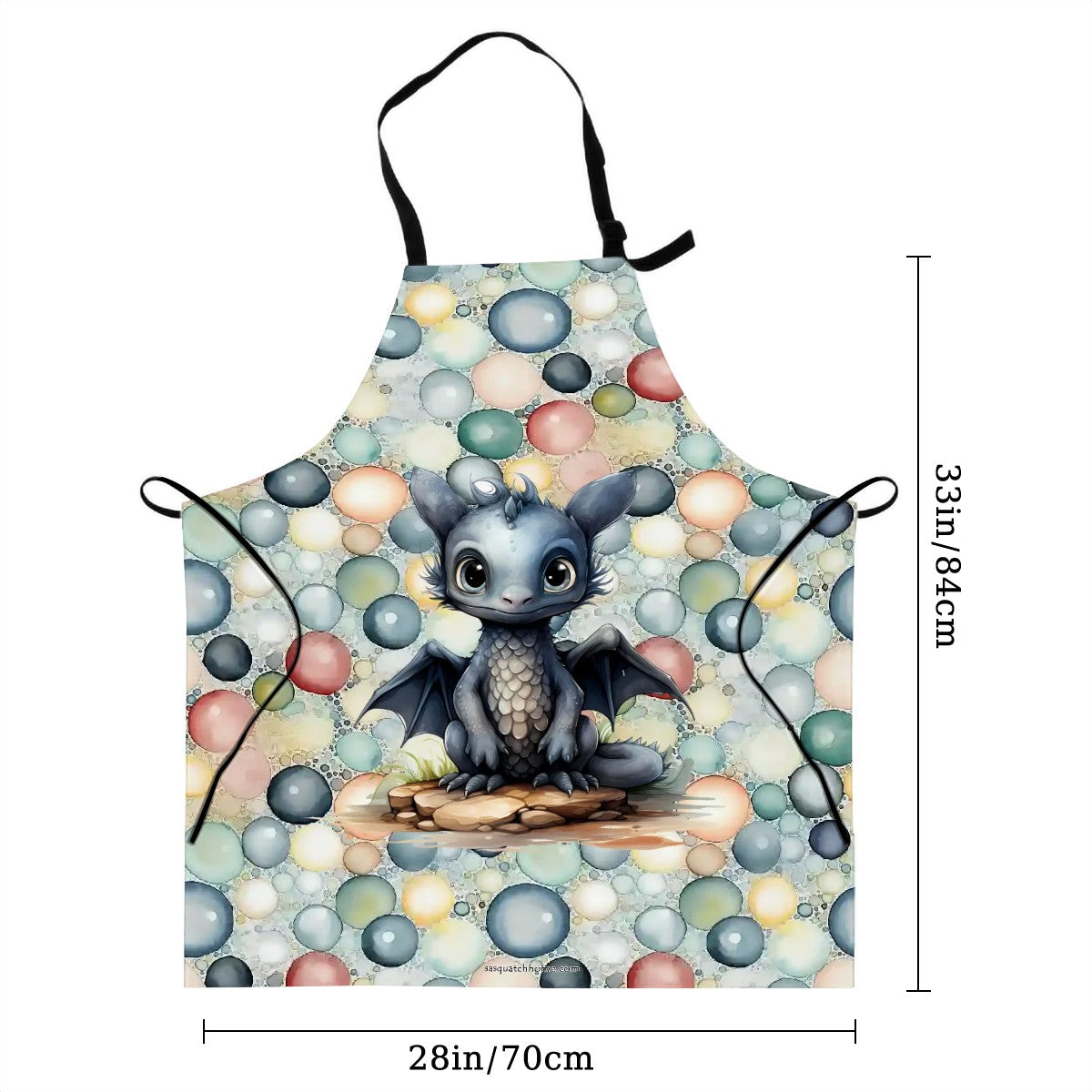 Baby Dragon, Waterproof Apron with Pockets