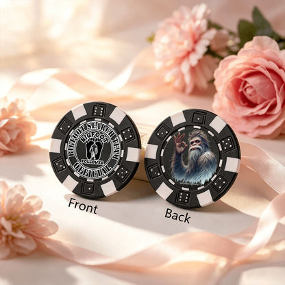 Sasquatch Search Team 10 Piece Poker Chips Set