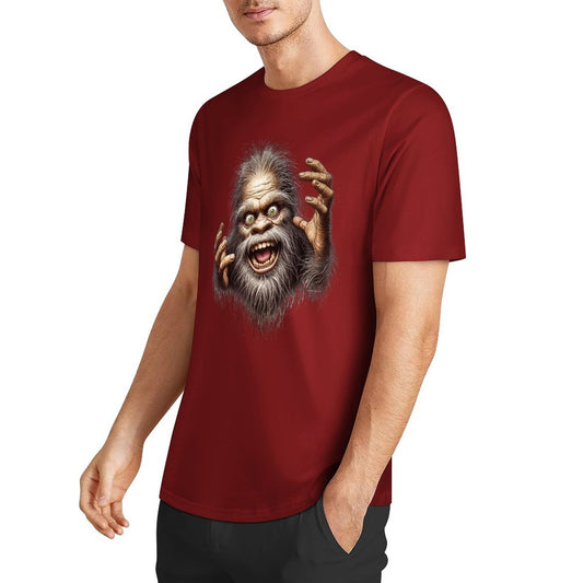 Bigfoot - Sasquatch Crazy Hands Short Sleeve Cotton T-Shirt