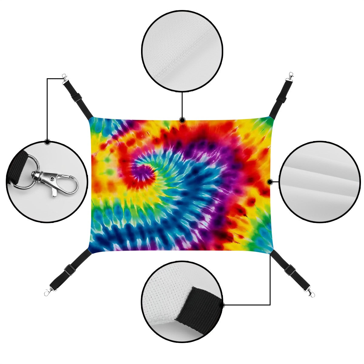 19 Tie Dye Designs, Pet Hammock