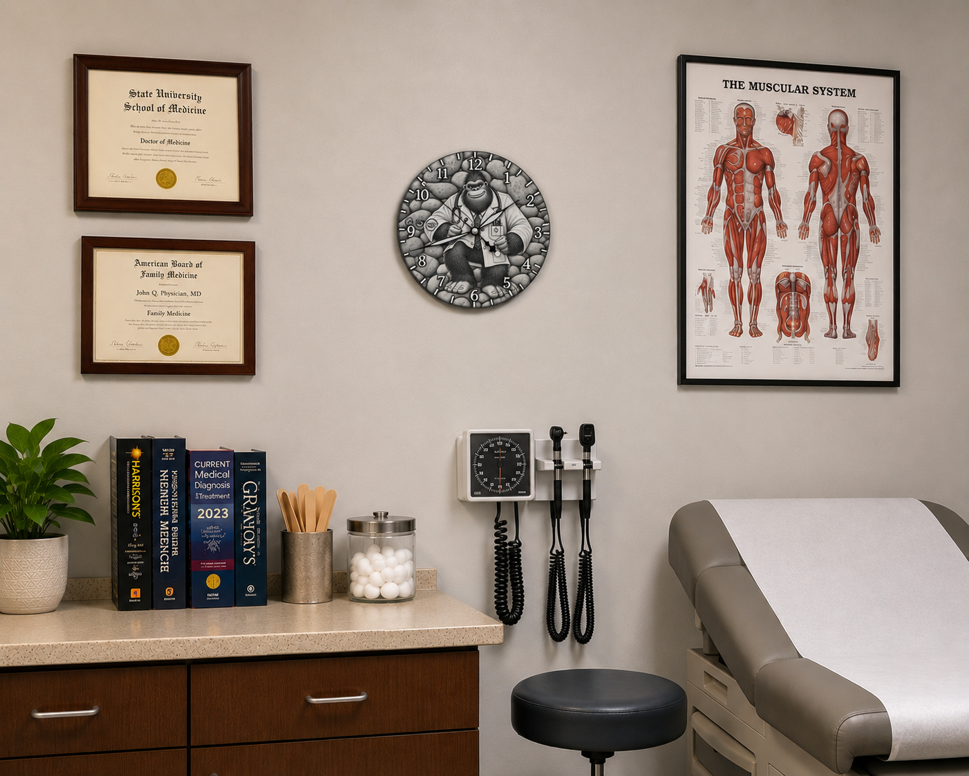 Laser Etched Calendar Clocks - Doctor Sasquatch