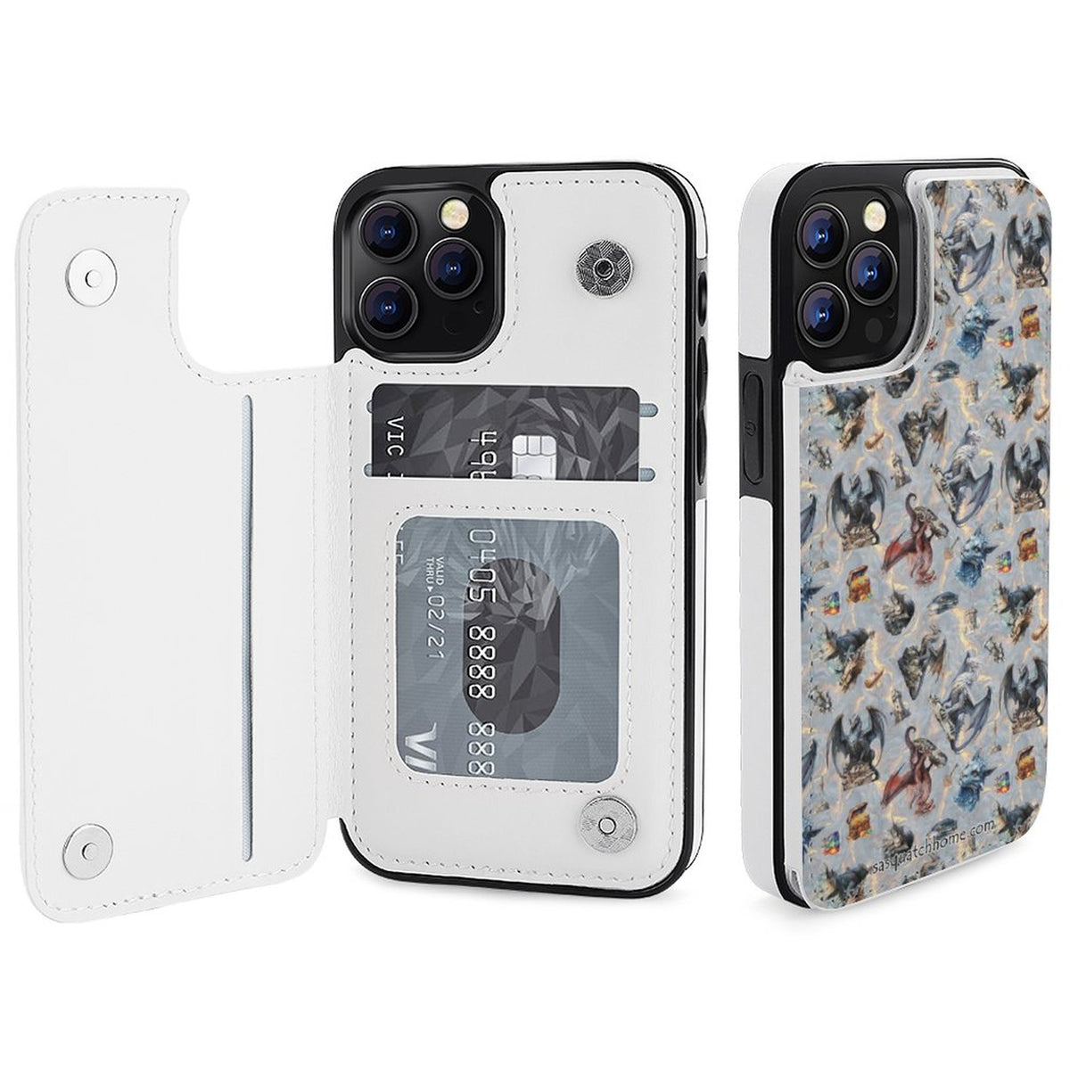 iPhone 12 Series Cell / Mobile phone Flip wallet case - 20 Misc Beautiful Designs