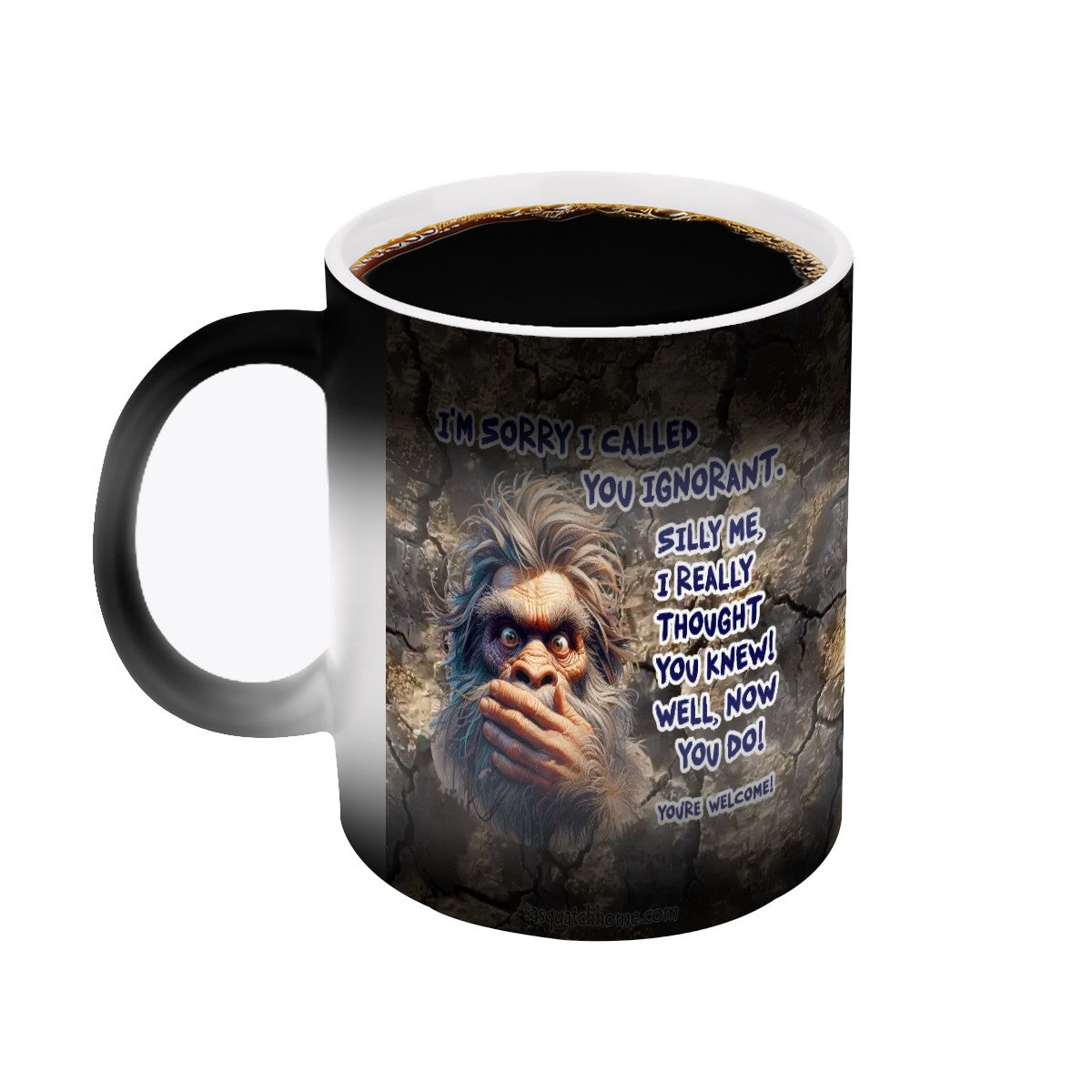 Sarcastic Sasquatch, “ I’m not good at advice” 11.2 Oz Ceramic Coffee Mug