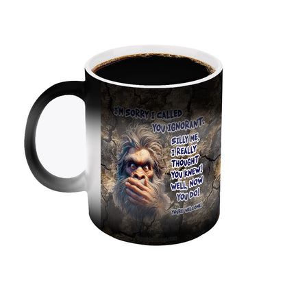Sarcastic Sasquatch, “ I’m not good at advice” 11.2 Oz Ceramic Coffee Mug