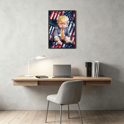 Baby Donald Trump 300pcs Wooden Vertical Jigsaw Puzzle