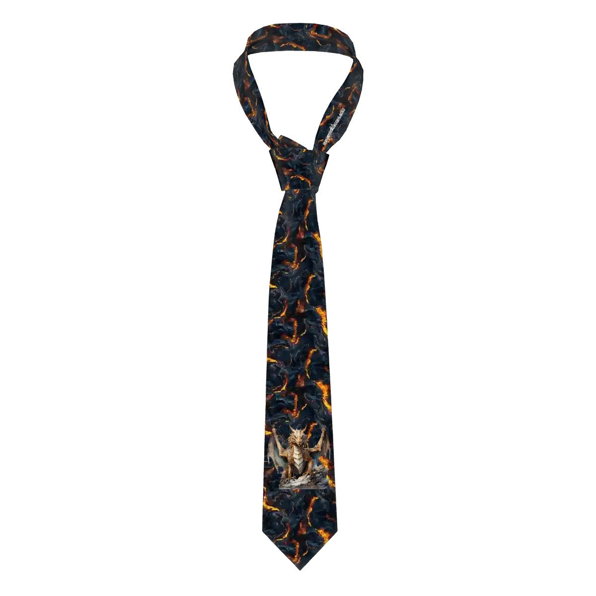Dragon & Lava, Silky Polyester Dapper Neck Tie