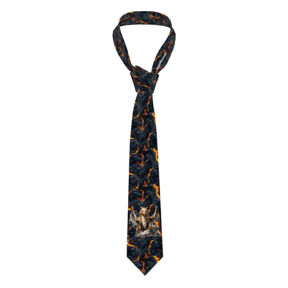 Dragon & Lava, Silky Polyester Dapper Neck Tie