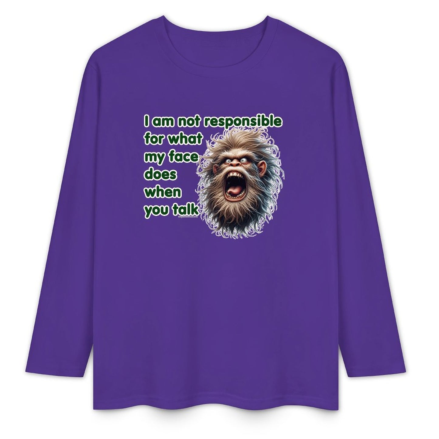 Bigfoot - Sasquatch Cotton Unisex Long Sleeve T-shirt