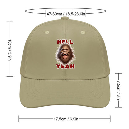 Bigfoot, Sasquatch “Hell yeah", Baseball Cap – 8 Colors