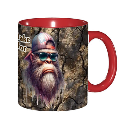 Sarcastic Sasquatch Collection, 11.2 Oz Ceramic Coffee Mug- Don't Mistake