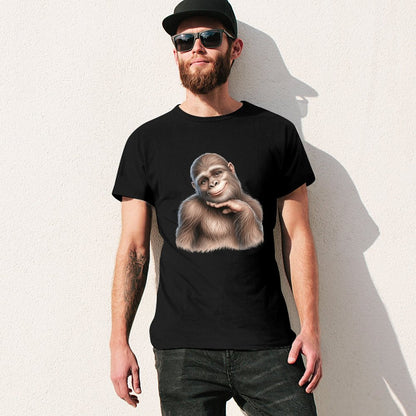 Bigfoot, Sasquatch, female, Short Sleeve Cotton T-shirt