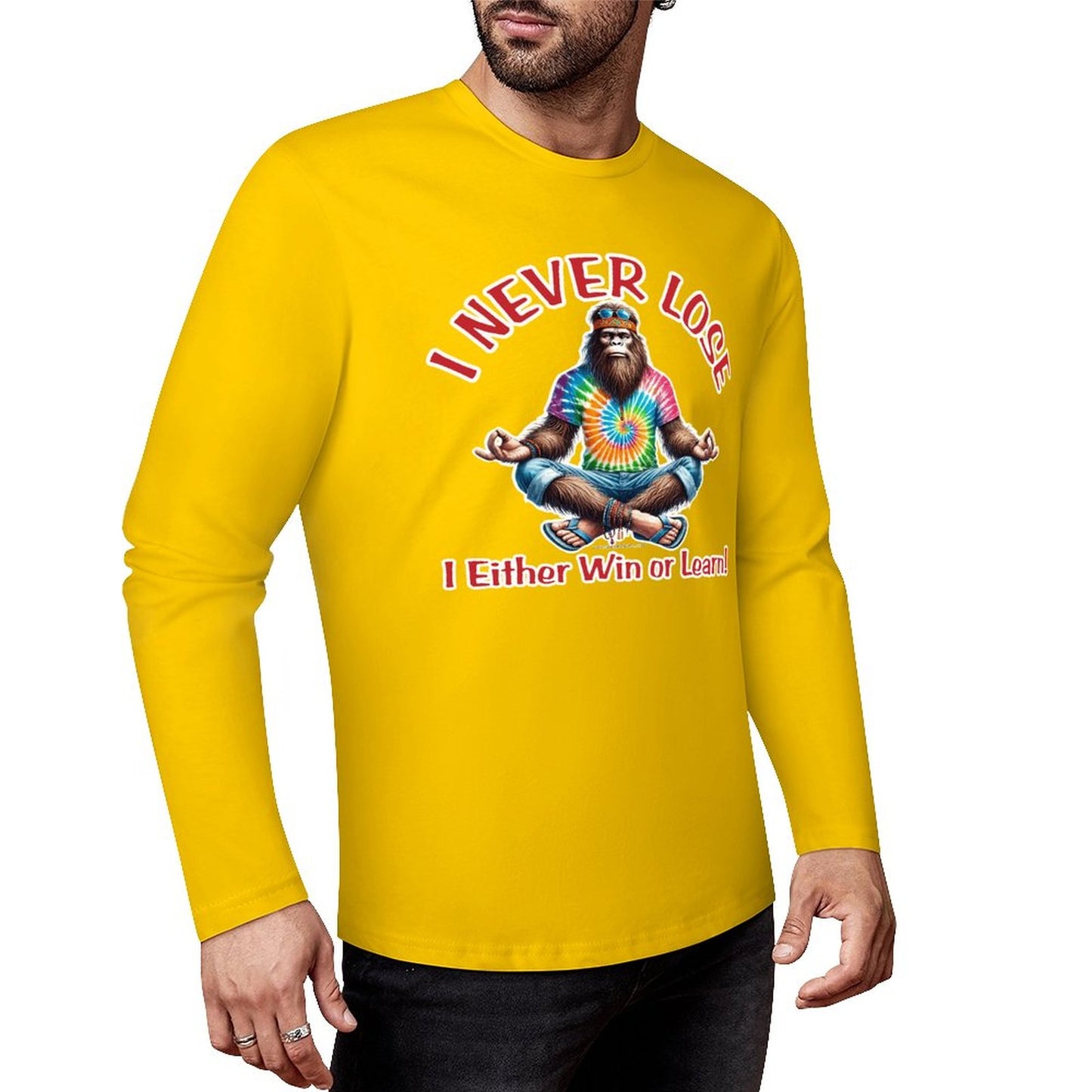 Bigfoot - Sasquatch Cotton Unisex Long Sleeve T-shirt