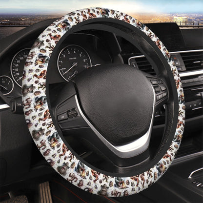 20 Sasquatch Bigfoot Designs, Rugged Auto Steering Wheel Cover - 15"