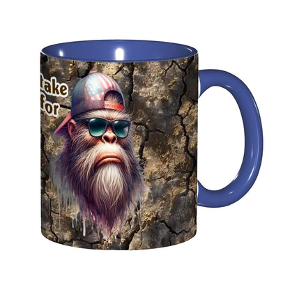 Sarcastic Sasquatch Collection, 11.2 Oz Ceramic Coffee Mug- Don't Mistake