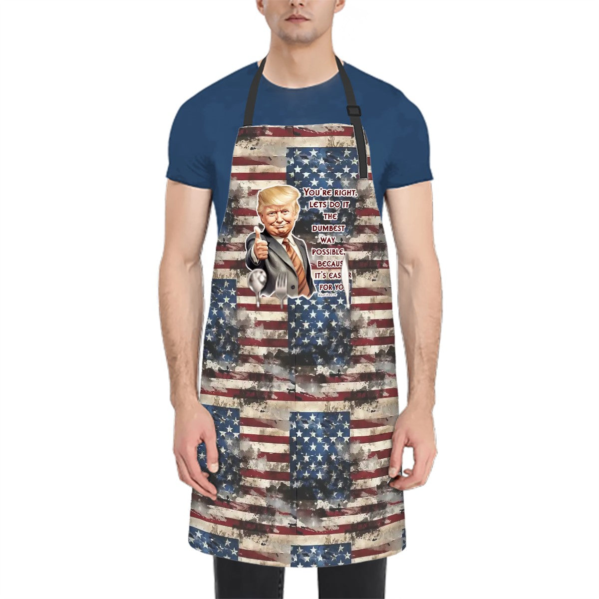 Donald Trump, "Let's do it the dumbest way possible" - Waterproof Apron with Pockets