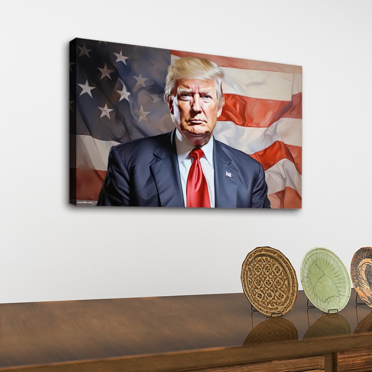 Donald Trump, 32"x20" Canvas Prints Wall Art