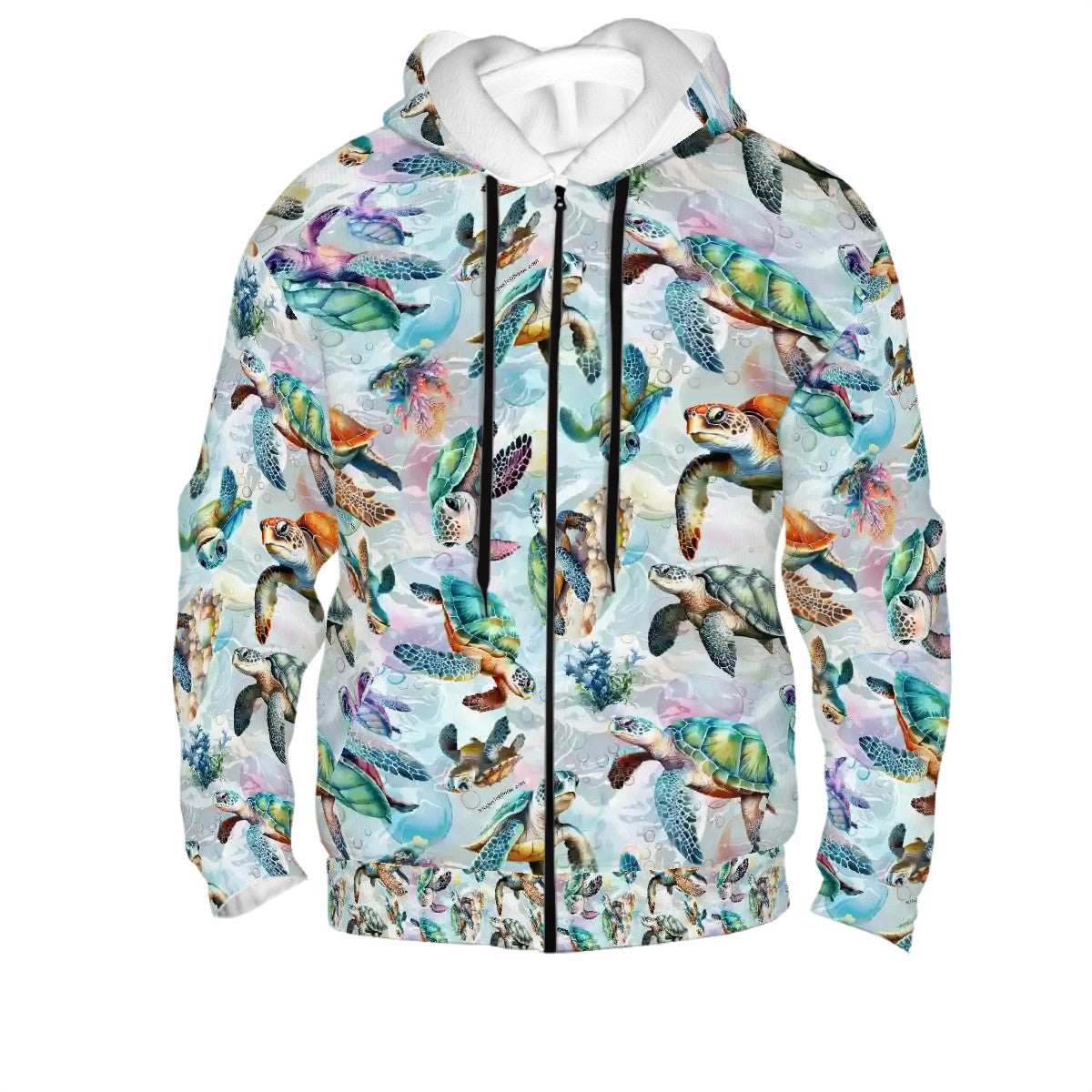 10 Animal Designs, Adult Zip Up Hoodie