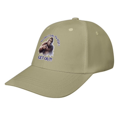 Bigfoot, Sasquatch “You don't like the USA..", Baseball Cap – 8 Colors