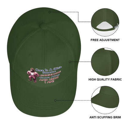 Bigfoot, Sasquatch, "Every once in a while..", Baseball Cap – 8 Colors