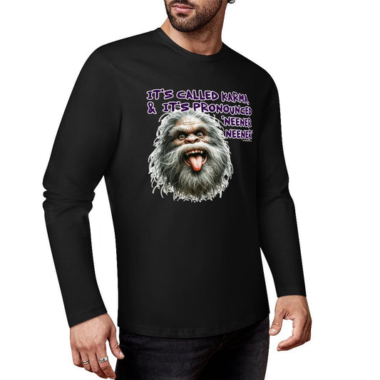Bigfoot - Sasquatch Cotton Unisex Long Sleeve T-shirt