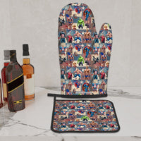 Donald Trump, MAGA 2-Piece Pot Holders And Oven Mitt Set