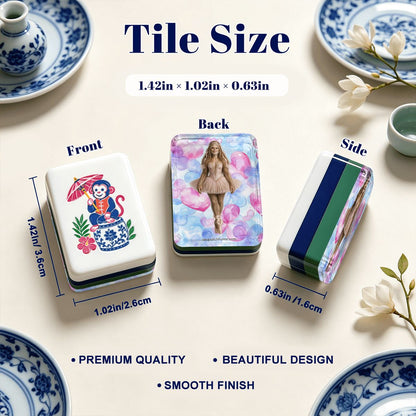Ballerina Sasquatch Chinoiserie Chic American Mahjong Tiles