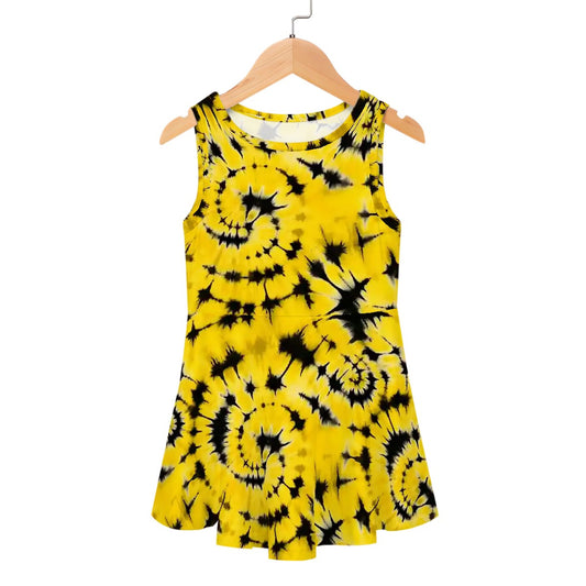 10 Tie Dye Designs, Girl’s Sleeveless Dress