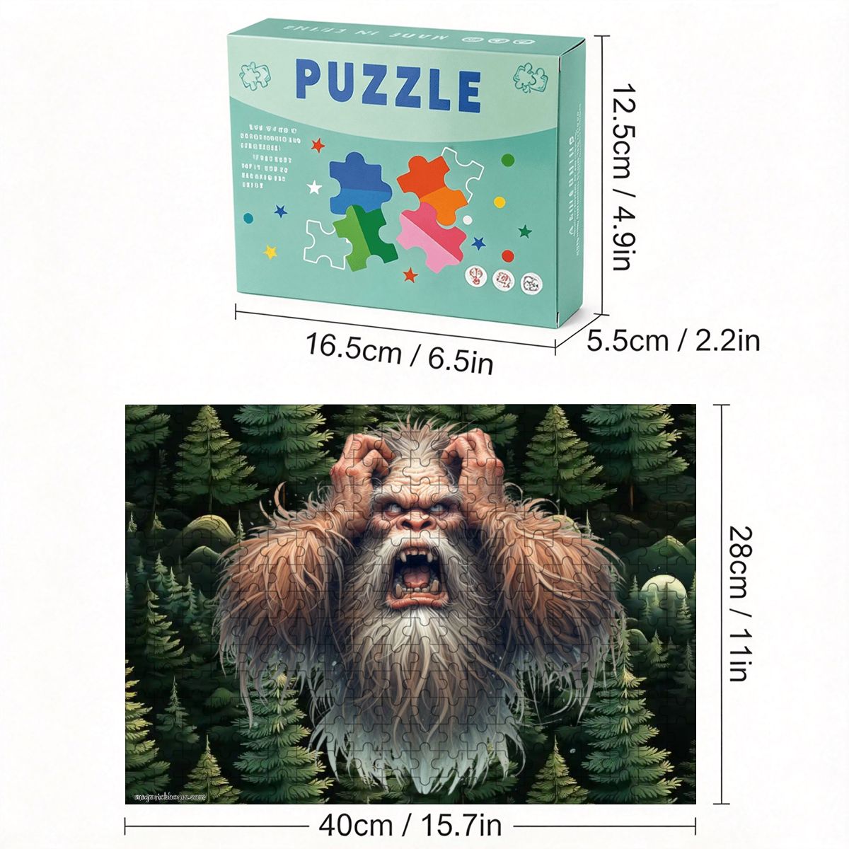 Crazy Sasquatch 300pcs Horizontal Wooden Jigsaw Puzzles