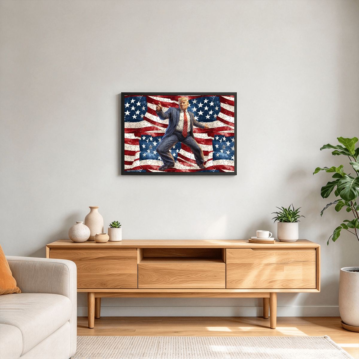 Donald Trump Dancing 300pcs Horizontal Wooden Jigsaw Puzzles