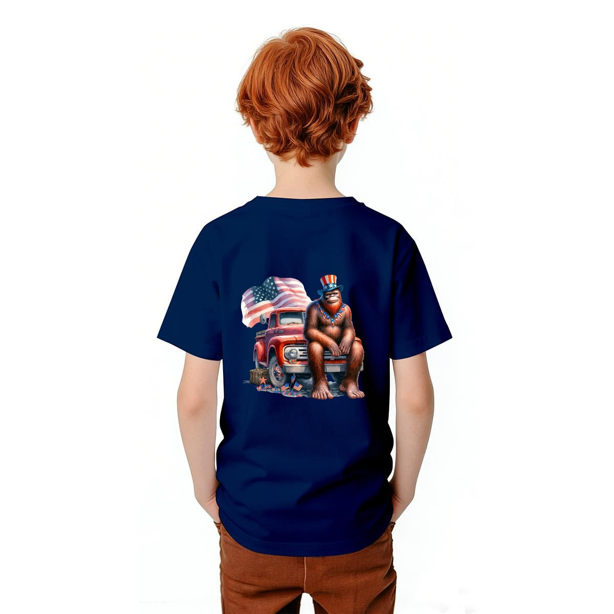 Bigfoot Sasquatch Designs, Kid’s Double Sided Gildan 5000B T Shirt