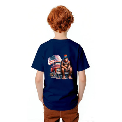 Bigfoot Sasquatch Designs, Kid’s Double Sided Gildan 5000B T Shirt