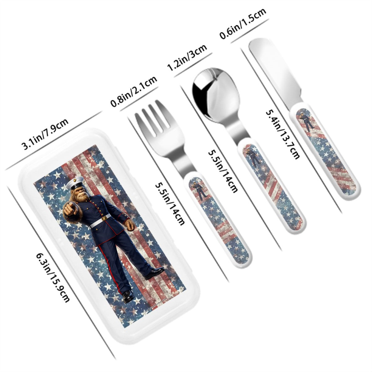 Kids Cutlery Set Straight Handle