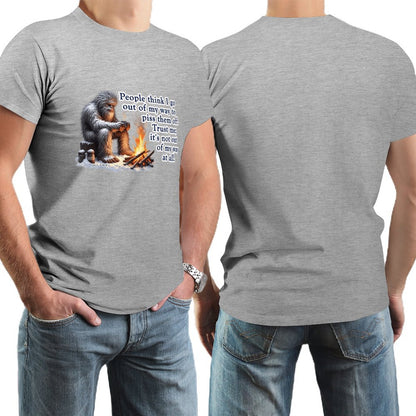 "People Say I go out of my way", Bigfooot, Sasquatch - Short Sleeve Tshirt Men