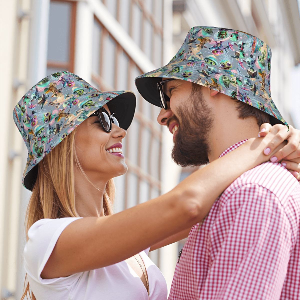 6 Alien Designs, Adult Bucket Hat