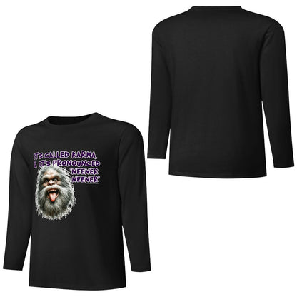 Bigfoot - Sasquatch Cotton Unisex Long Sleeve T-shirt