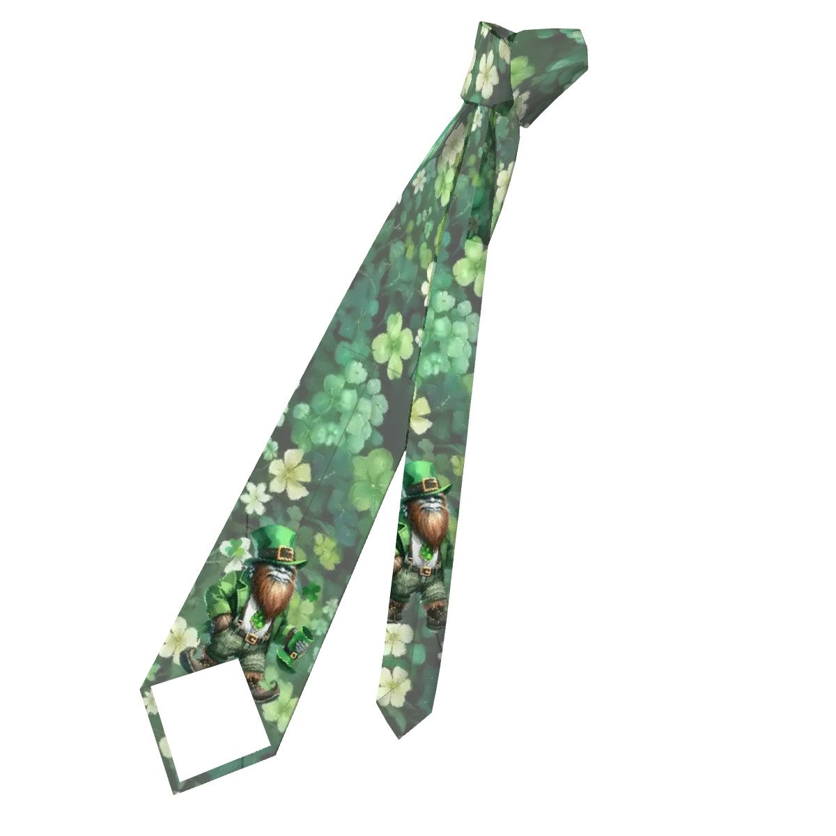 Bigfoot, Sasquatch St. Patrick, Silky Polyester Dapper Neck Tie