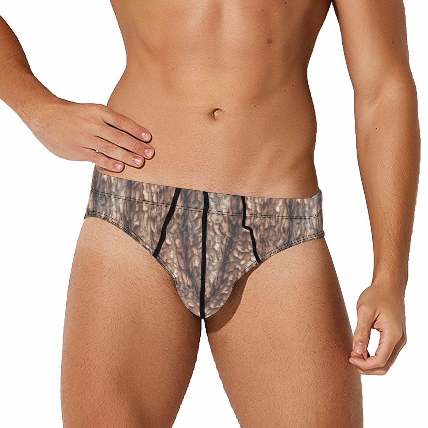 Bigfoot / Sasquatch Face, Men’s Silk Briefs Underwear